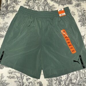 Puma Men's Athletic Shorts in Sage Green